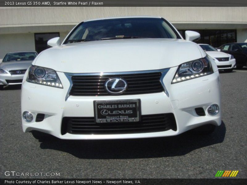 Starfire White Pearl / Flaxen 2013 Lexus GS 350 AWD