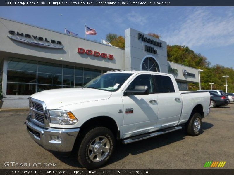 Bright White / Dark Slate/Medium Graystone 2012 Dodge Ram 2500 HD Big Horn Crew Cab 4x4