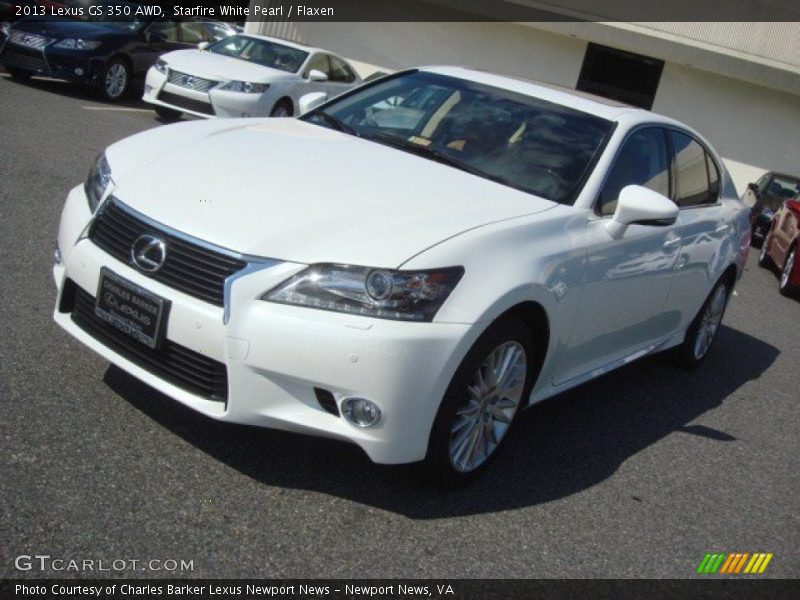Starfire White Pearl / Flaxen 2013 Lexus GS 350 AWD