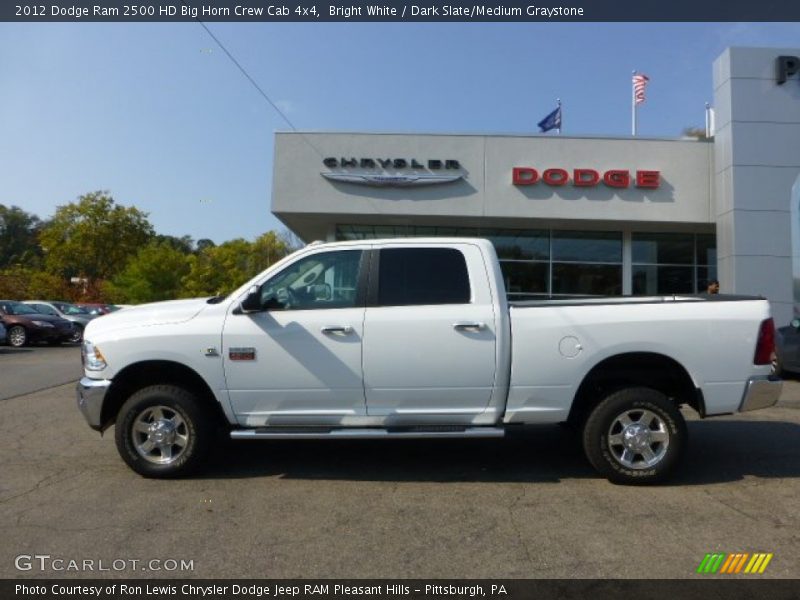 Bright White / Dark Slate/Medium Graystone 2012 Dodge Ram 2500 HD Big Horn Crew Cab 4x4