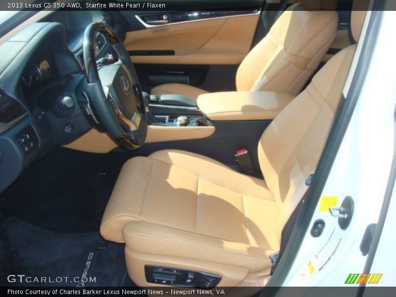 Starfire White Pearl / Flaxen 2013 Lexus GS 350 AWD