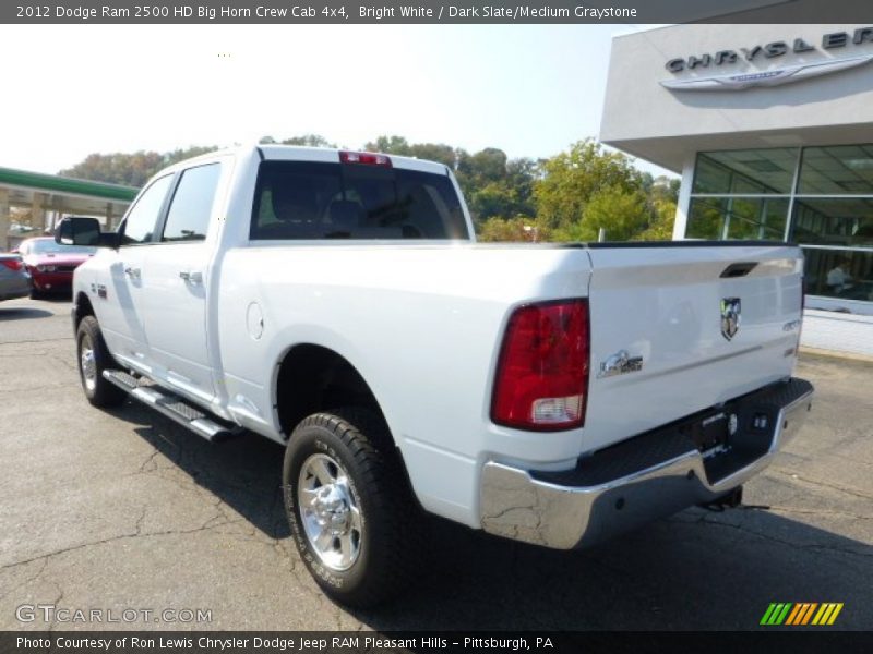 Bright White / Dark Slate/Medium Graystone 2012 Dodge Ram 2500 HD Big Horn Crew Cab 4x4