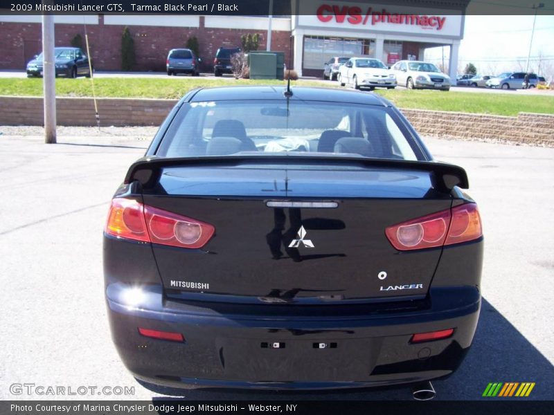 Tarmac Black Pearl / Black 2009 Mitsubishi Lancer GTS