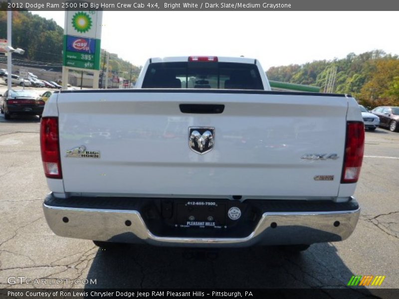 Bright White / Dark Slate/Medium Graystone 2012 Dodge Ram 2500 HD Big Horn Crew Cab 4x4