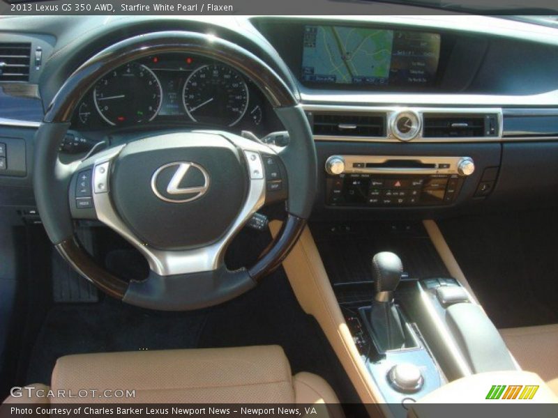 Starfire White Pearl / Flaxen 2013 Lexus GS 350 AWD