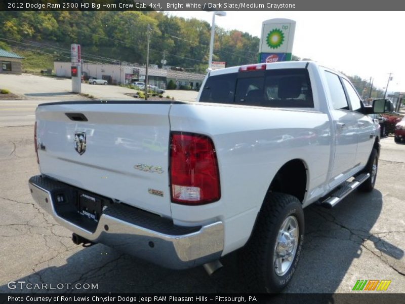 Bright White / Dark Slate/Medium Graystone 2012 Dodge Ram 2500 HD Big Horn Crew Cab 4x4