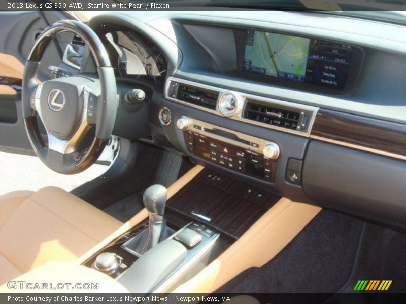 Starfire White Pearl / Flaxen 2013 Lexus GS 350 AWD