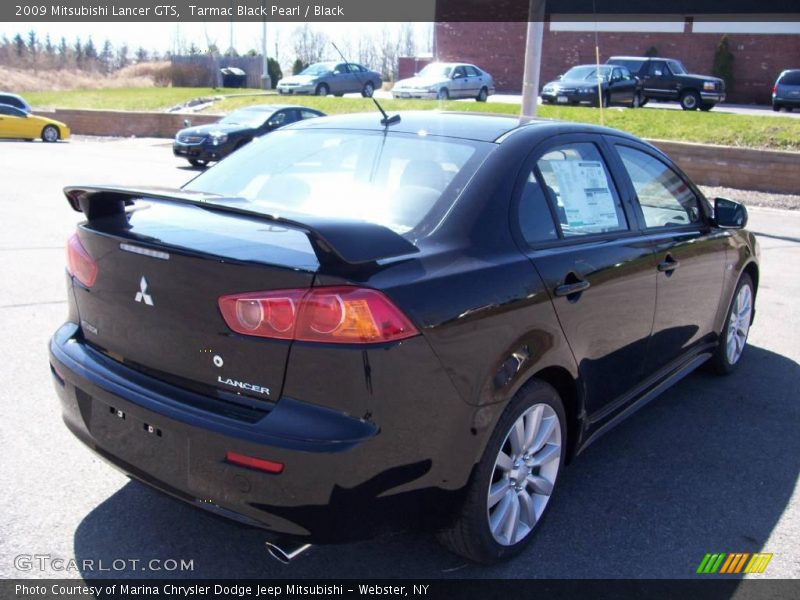Tarmac Black Pearl / Black 2009 Mitsubishi Lancer GTS