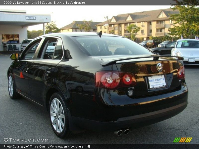 Black Uni / Anthracite 2009 Volkswagen Jetta SE Sedan