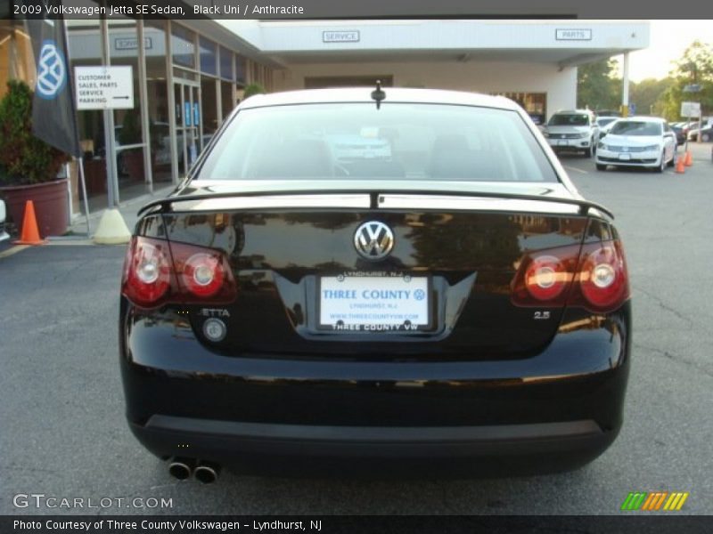 Black Uni / Anthracite 2009 Volkswagen Jetta SE Sedan