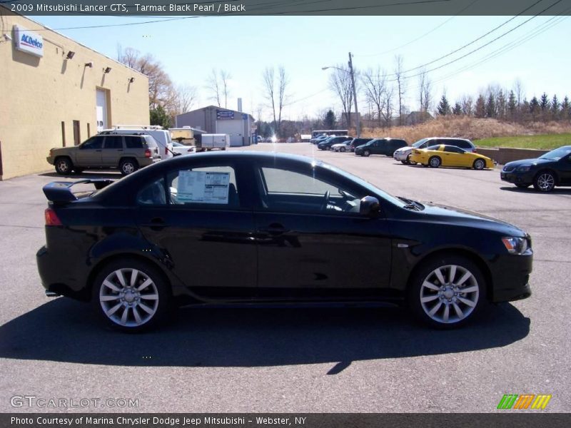 Tarmac Black Pearl / Black 2009 Mitsubishi Lancer GTS