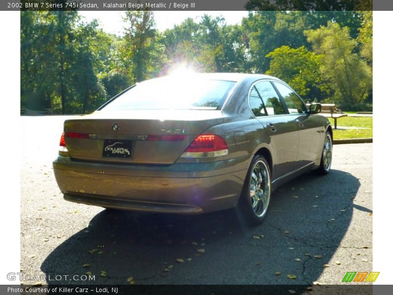 Kalahari Beige Metallic / Beige III 2002 BMW 7 Series 745i Sedan