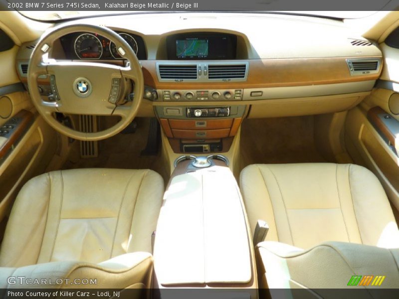 Kalahari Beige Metallic / Beige III 2002 BMW 7 Series 745i Sedan