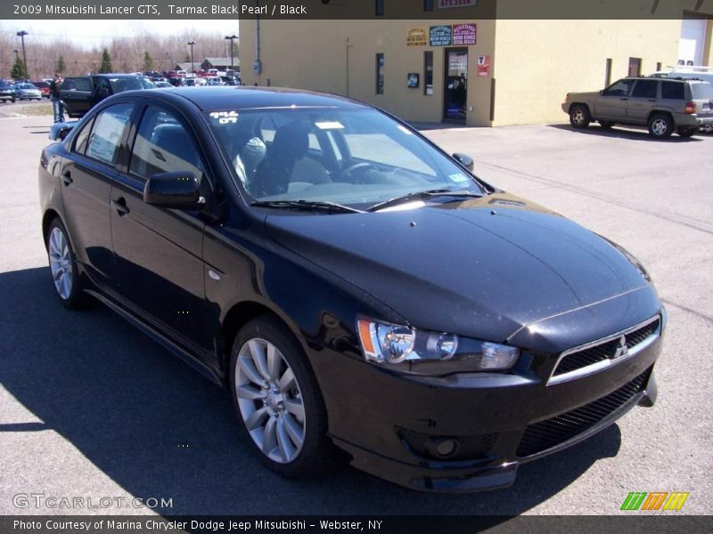 Tarmac Black Pearl / Black 2009 Mitsubishi Lancer GTS