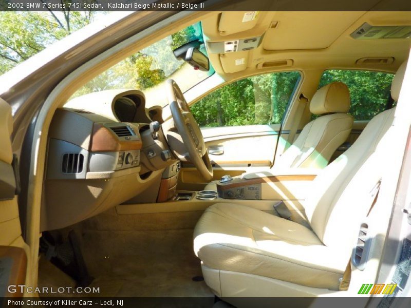 Kalahari Beige Metallic / Beige III 2002 BMW 7 Series 745i Sedan