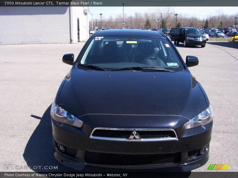 Tarmac Black Pearl / Black 2009 Mitsubishi Lancer GTS