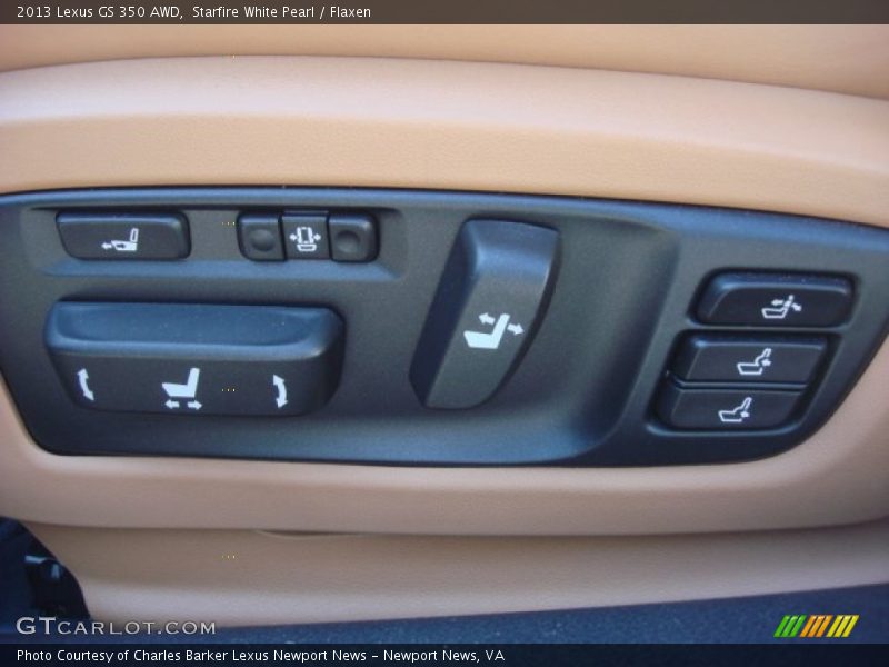 Starfire White Pearl / Flaxen 2013 Lexus GS 350 AWD