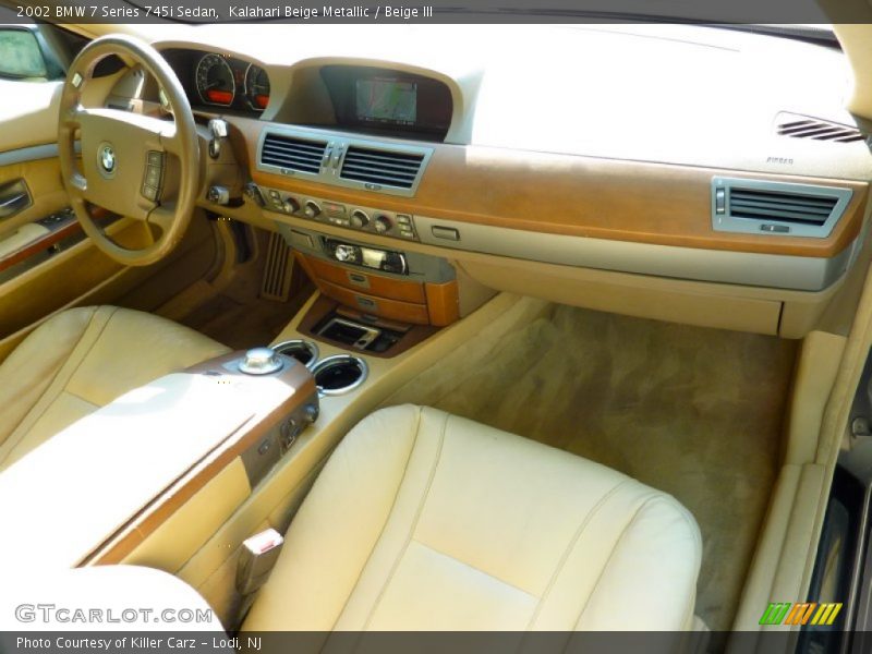 Kalahari Beige Metallic / Beige III 2002 BMW 7 Series 745i Sedan