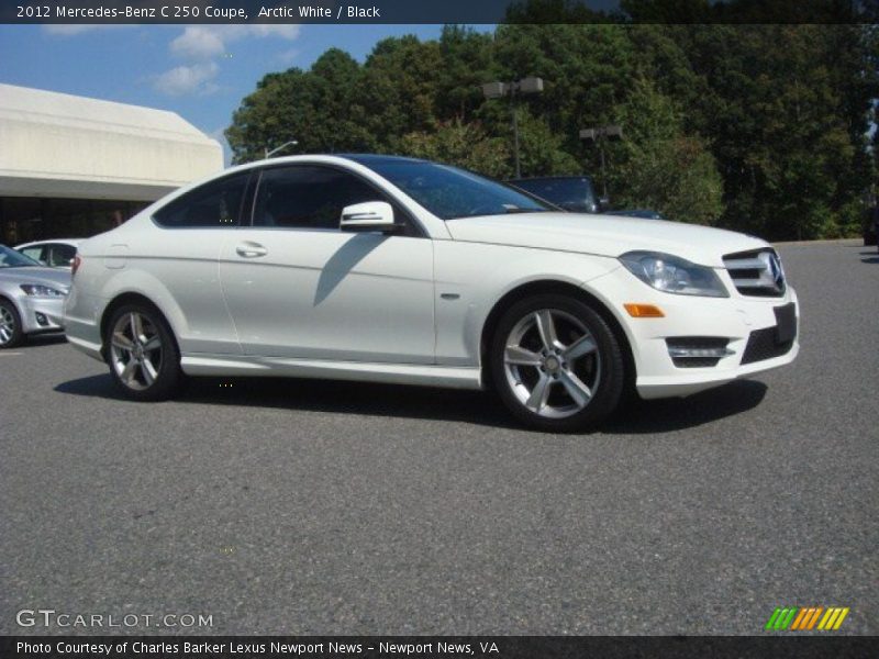 Arctic White / Black 2012 Mercedes-Benz C 250 Coupe