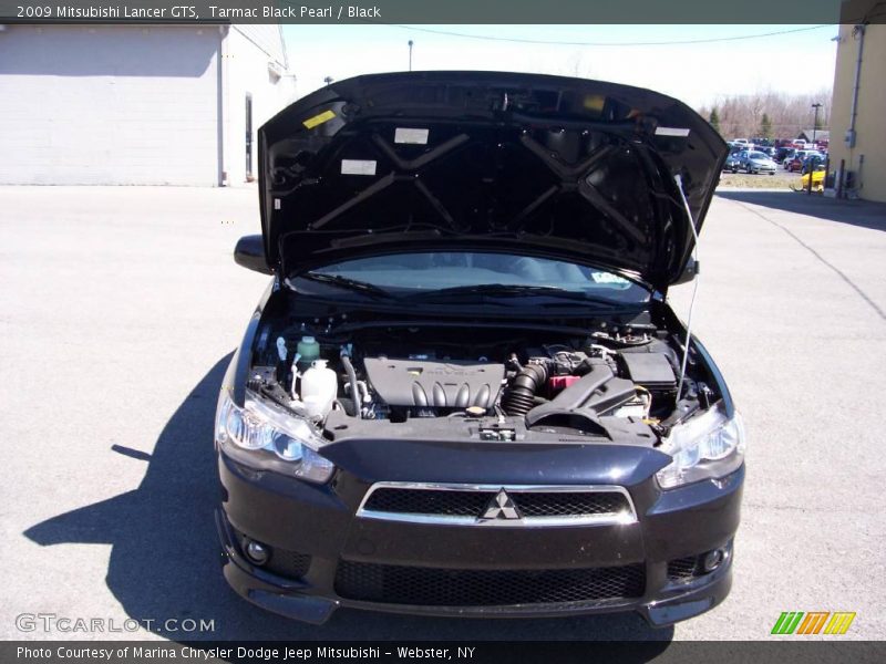 Tarmac Black Pearl / Black 2009 Mitsubishi Lancer GTS