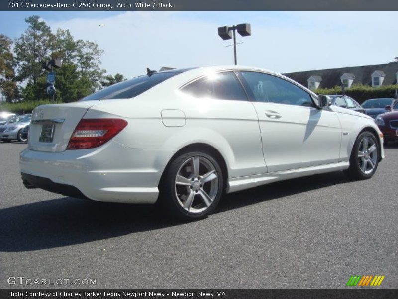 Arctic White / Black 2012 Mercedes-Benz C 250 Coupe
