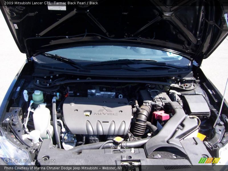 Tarmac Black Pearl / Black 2009 Mitsubishi Lancer GTS