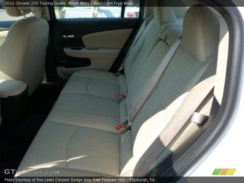 Bright White / Black/Light Frost Beige 2013 Chrysler 200 Touring Sedan