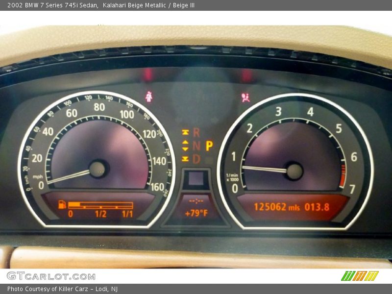 Kalahari Beige Metallic / Beige III 2002 BMW 7 Series 745i Sedan