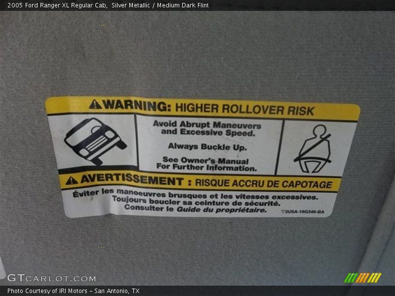 Silver Metallic / Medium Dark Flint 2005 Ford Ranger XL Regular Cab