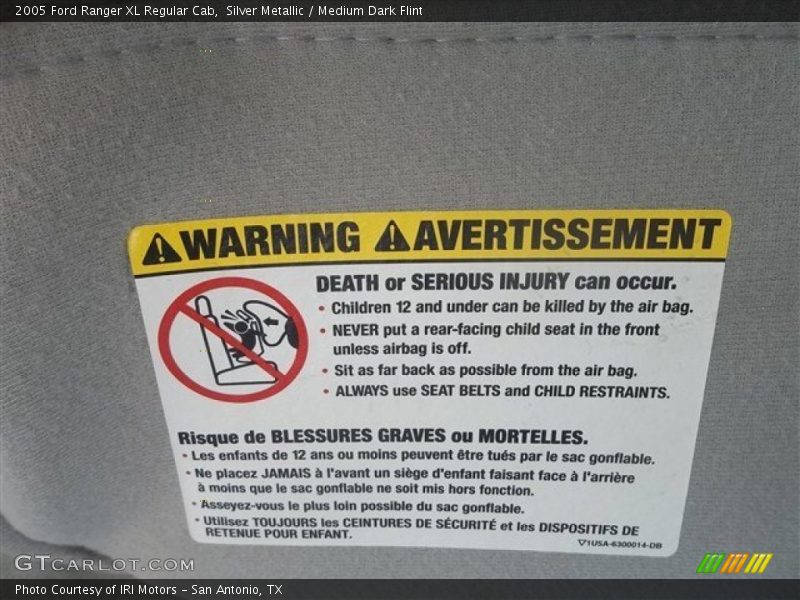 Silver Metallic / Medium Dark Flint 2005 Ford Ranger XL Regular Cab