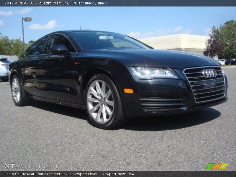 Brilliant Black / Black 2012 Audi A7 3.0T quattro Premium