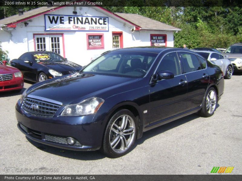 Twilight Blue Pearl / Graphite 2006 Infiniti M 35 Sedan