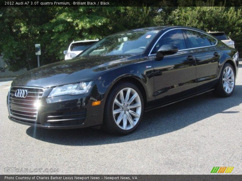 Brilliant Black / Black 2012 Audi A7 3.0T quattro Premium
