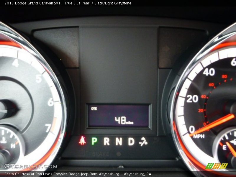 True Blue Pearl / Black/Light Graystone 2013 Dodge Grand Caravan SXT