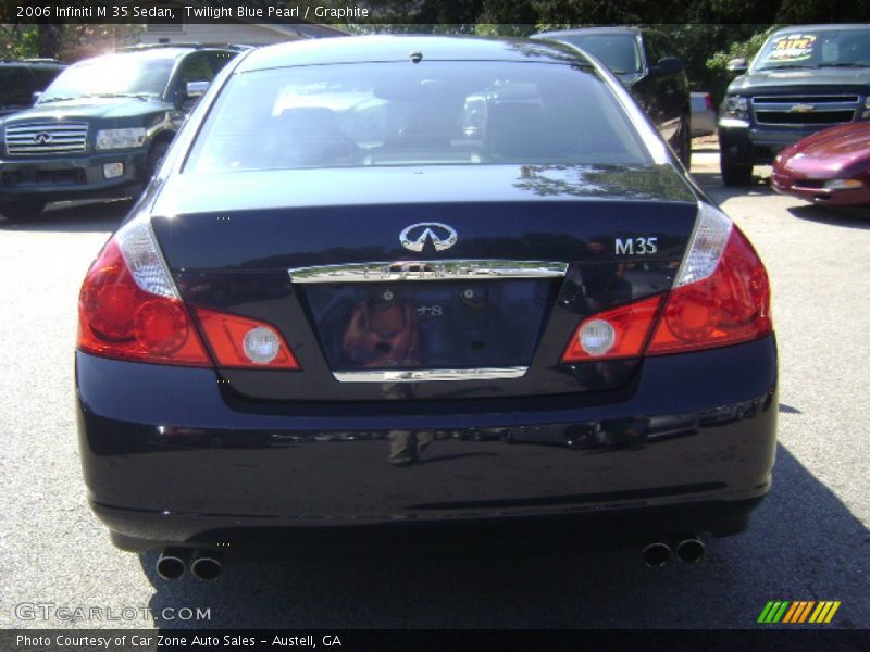 Twilight Blue Pearl / Graphite 2006 Infiniti M 35 Sedan