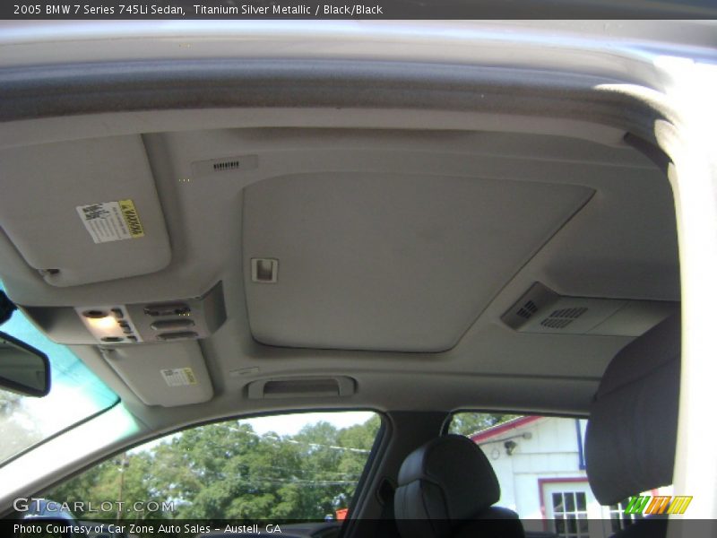 Titanium Silver Metallic / Black/Black 2005 BMW 7 Series 745Li Sedan