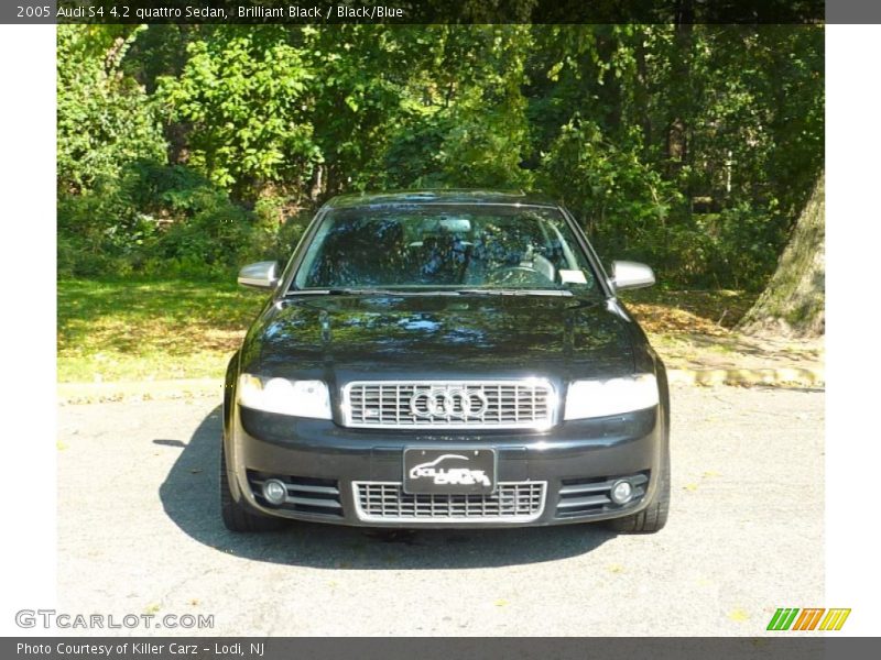 Brilliant Black / Black/Blue 2005 Audi S4 4.2 quattro Sedan