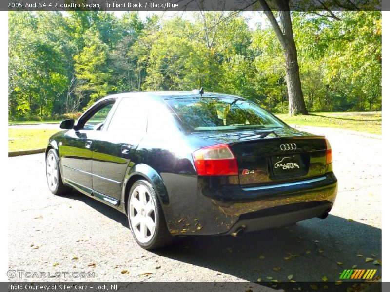 Brilliant Black / Black/Blue 2005 Audi S4 4.2 quattro Sedan