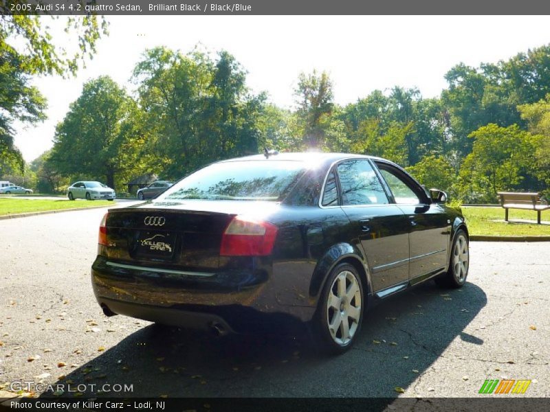 Brilliant Black / Black/Blue 2005 Audi S4 4.2 quattro Sedan