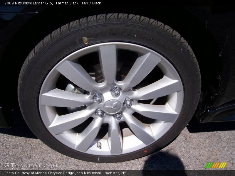 Tarmac Black Pearl / Black 2009 Mitsubishi Lancer GTS