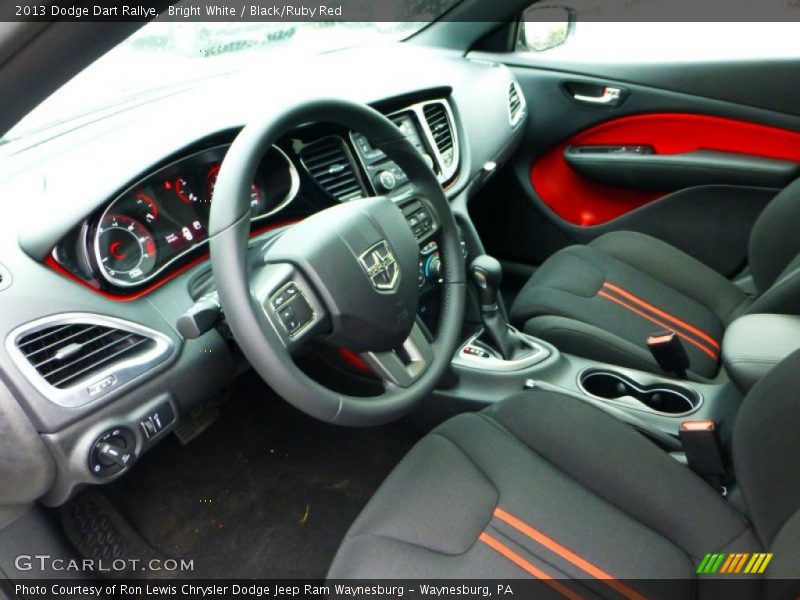 Black/Ruby Red Interior - 2013 Dart Rallye 