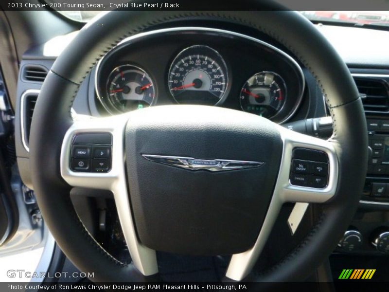 Crystal Blue Pearl / Black 2013 Chrysler 200 Touring Sedan