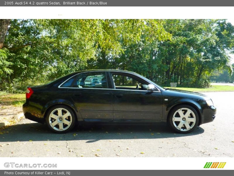 Brilliant Black / Black/Blue 2005 Audi S4 4.2 quattro Sedan