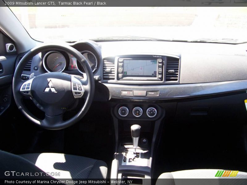 Tarmac Black Pearl / Black 2009 Mitsubishi Lancer GTS