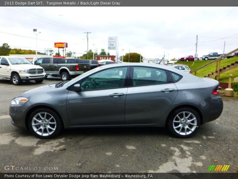 Tungsten Metallic / Black/Light Diesel Gray 2013 Dodge Dart SXT