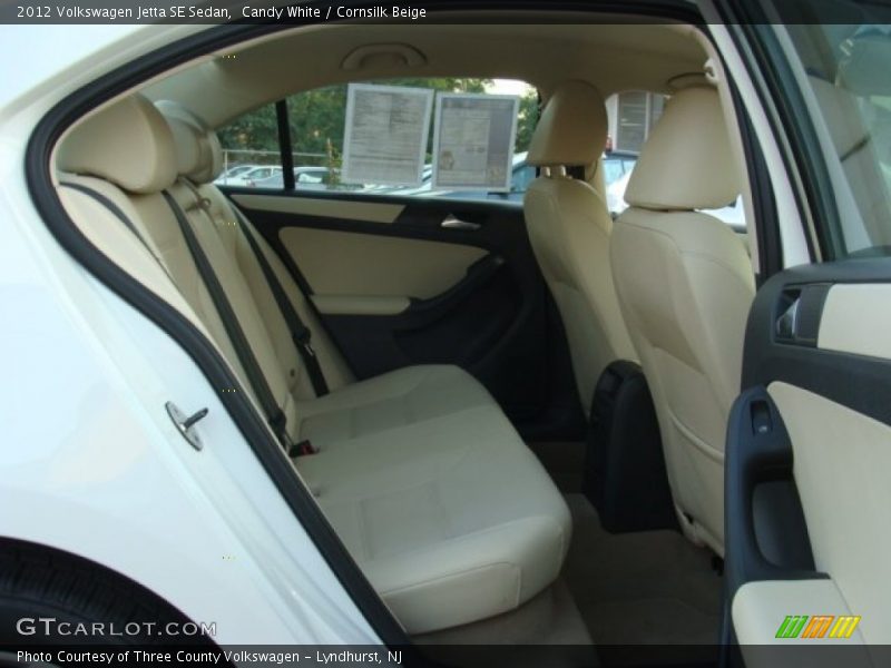 Candy White / Cornsilk Beige 2012 Volkswagen Jetta SE Sedan