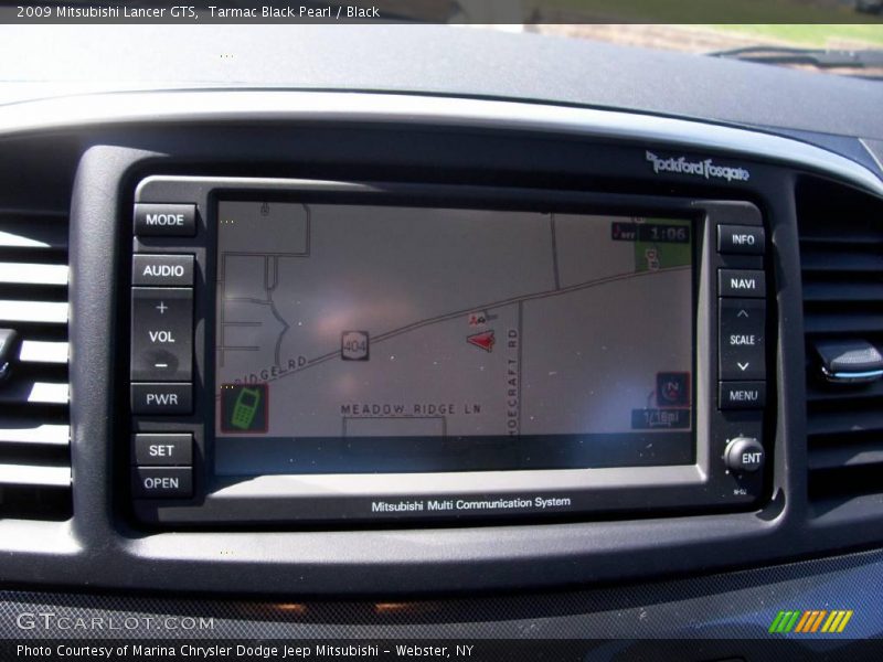 Tarmac Black Pearl / Black 2009 Mitsubishi Lancer GTS