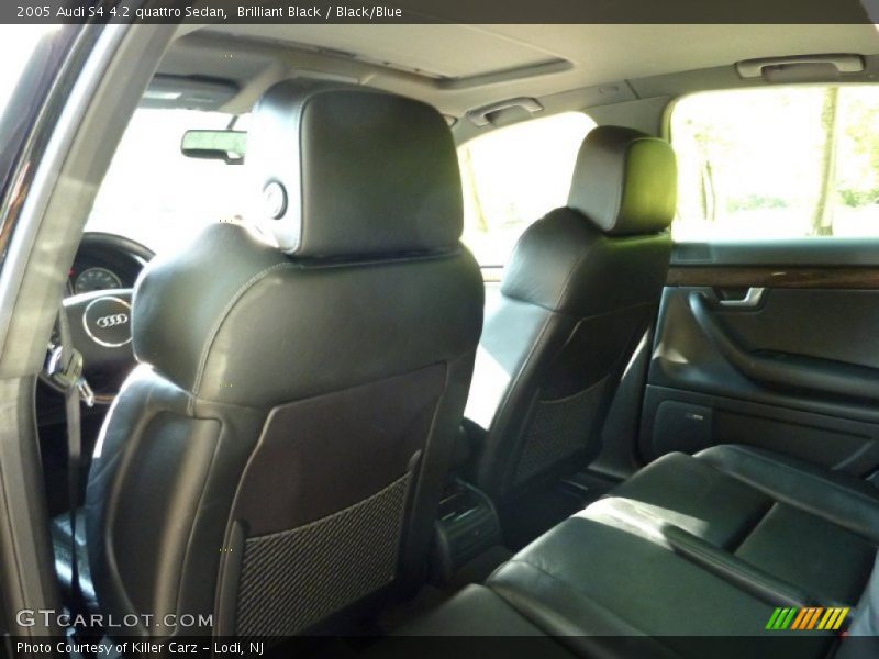 Brilliant Black / Black/Blue 2005 Audi S4 4.2 quattro Sedan