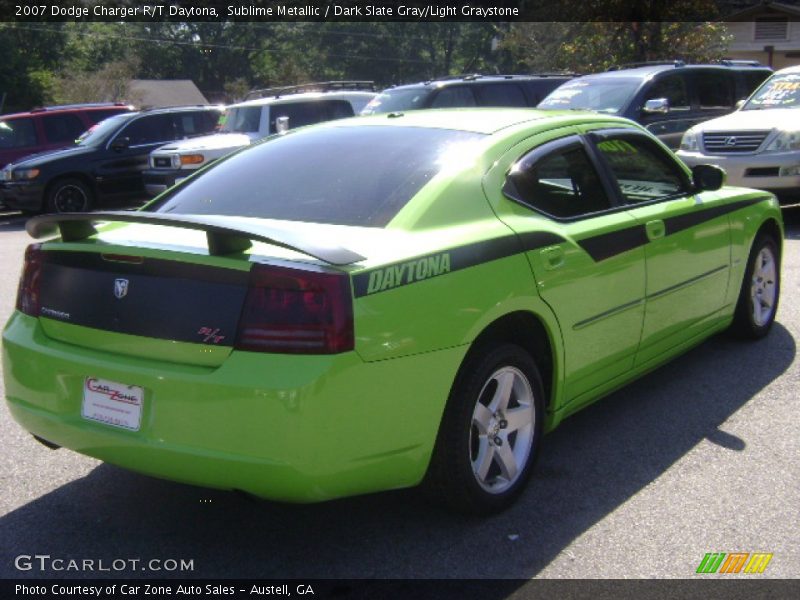 Sublime Metallic / Dark Slate Gray/Light Graystone 2007 Dodge Charger R/T Daytona