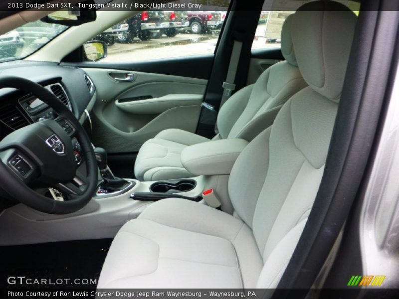 Tungsten Metallic / Black/Light Diesel Gray 2013 Dodge Dart SXT